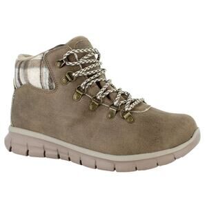 Skechers Womens Synergy Hiking Boot US 5.5 EU 35.5 Taupe Water Repellent NIB